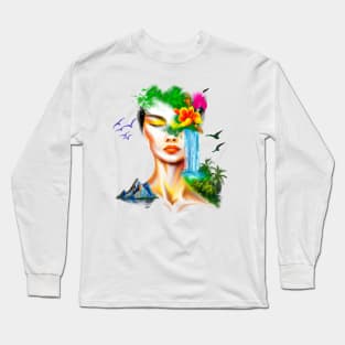 Tropical Paradise "Mother Nature" Long Sleeve T-Shirt